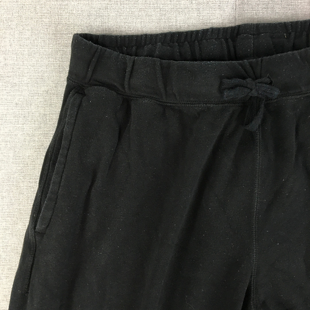 Uniqlo Mens Tracksuit Pants Size XL Black Drawstring Pockets Jogger