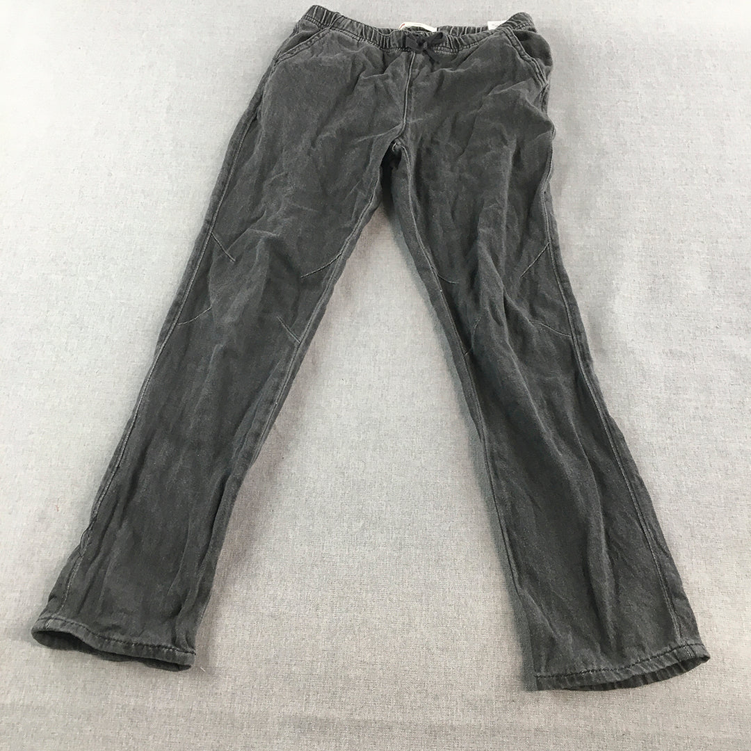 Levi's Kids Boys Jogger Jeans Size 12 Grey Black Dark Wash Denim Drawstring