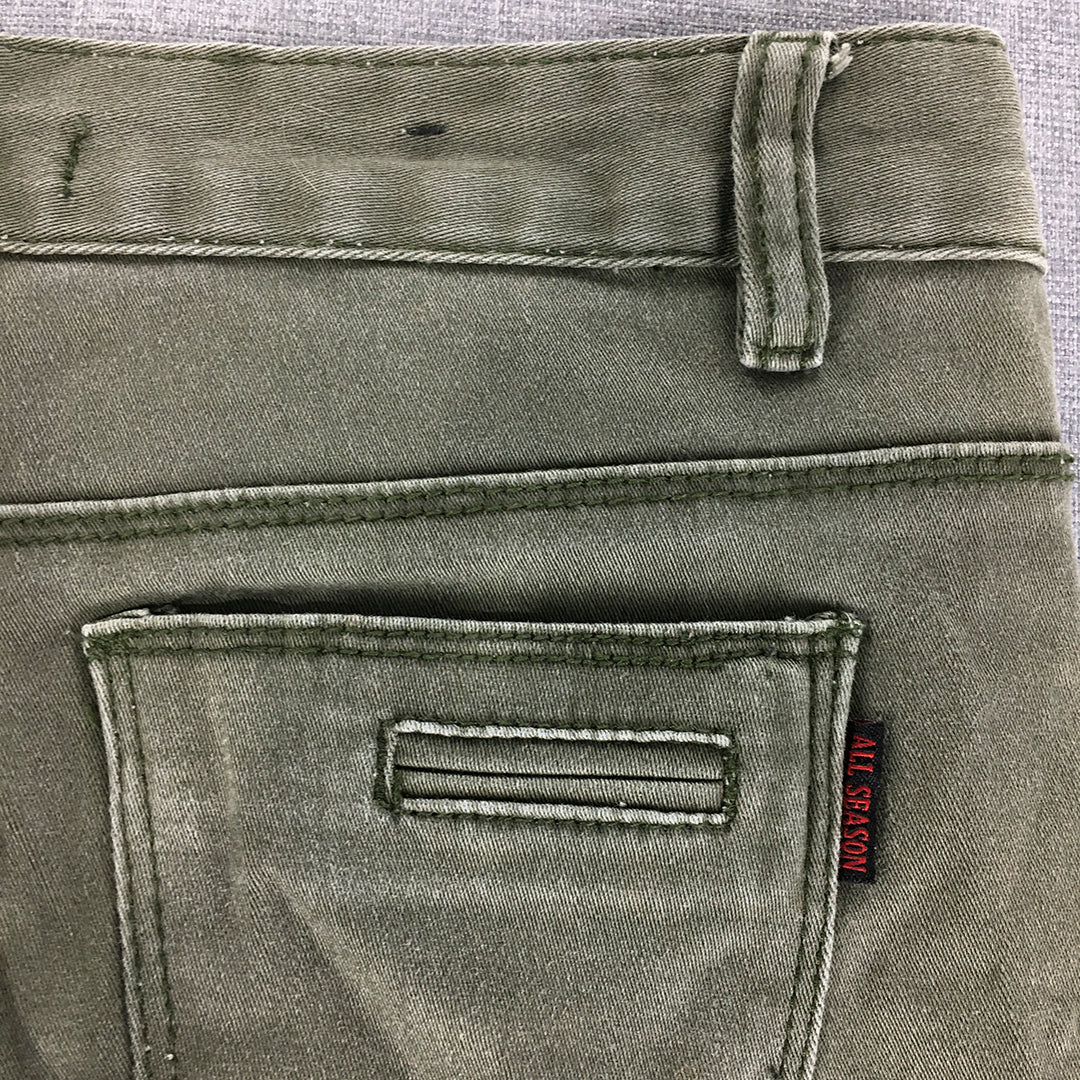 All Seasons Womens Skinny Jeans Size 27 (W27 x L26) Green Denim