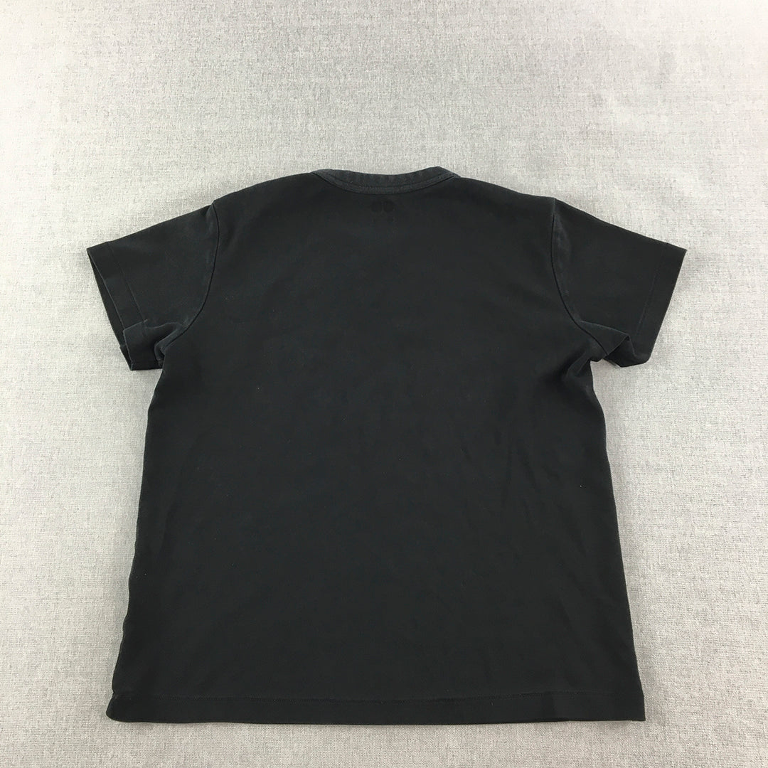 Uniqlo U Womens T-Shirt Size M Black Short Sleeve Crew Neck Top