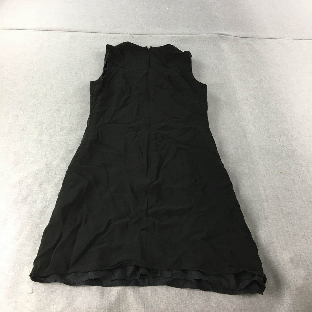 Banana Republic Womens Mini Dress Size 10 Black Sleeveless Pencil