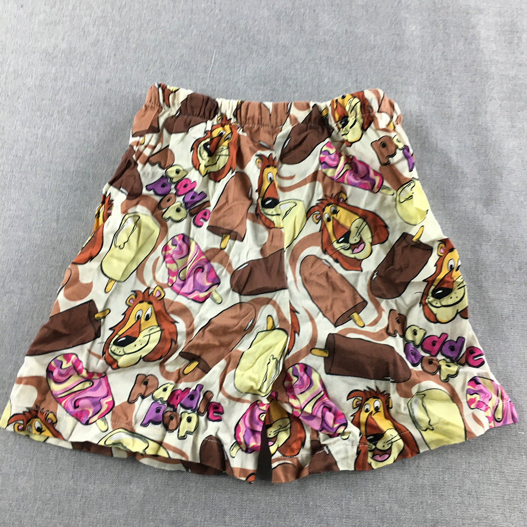 Peter Alexander Jnr x Streets Paddle Pop Kids Sleep Shorts Size 10 White Pajama