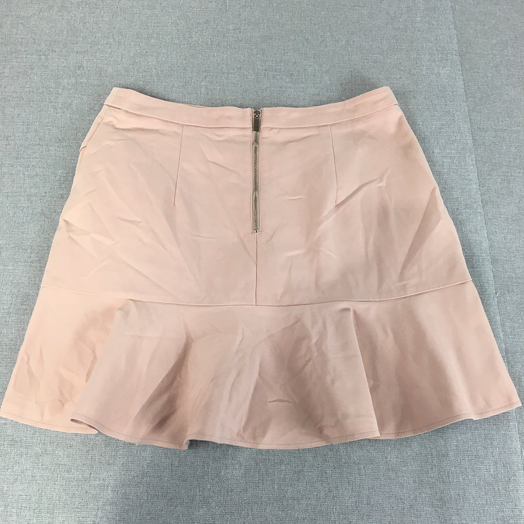 Portmans Womens Mini Skirt Size 12 Pink Layered