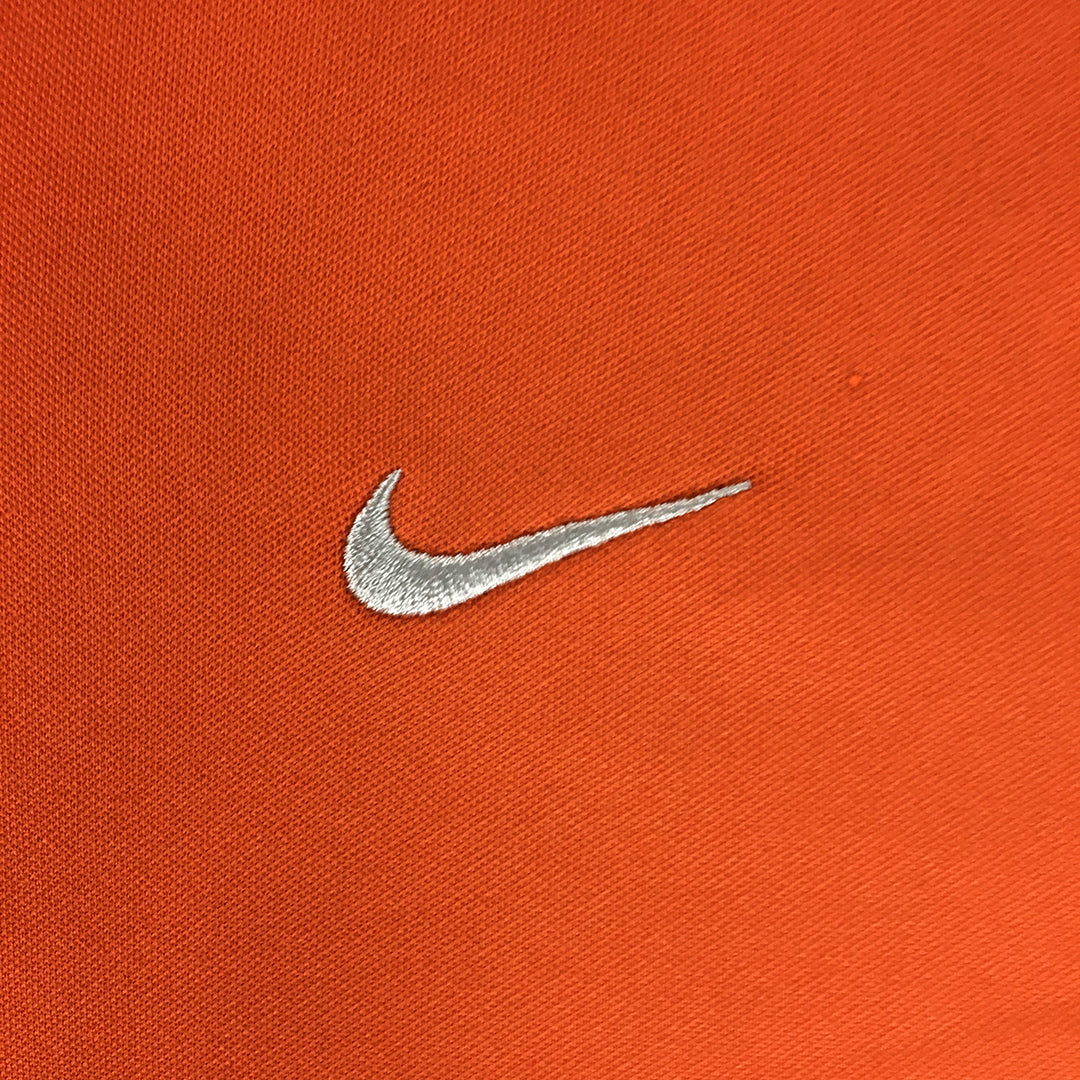 Nike Golf Mens Polo Shirt Size XL Orange Swoosh Logo Collared Rugby