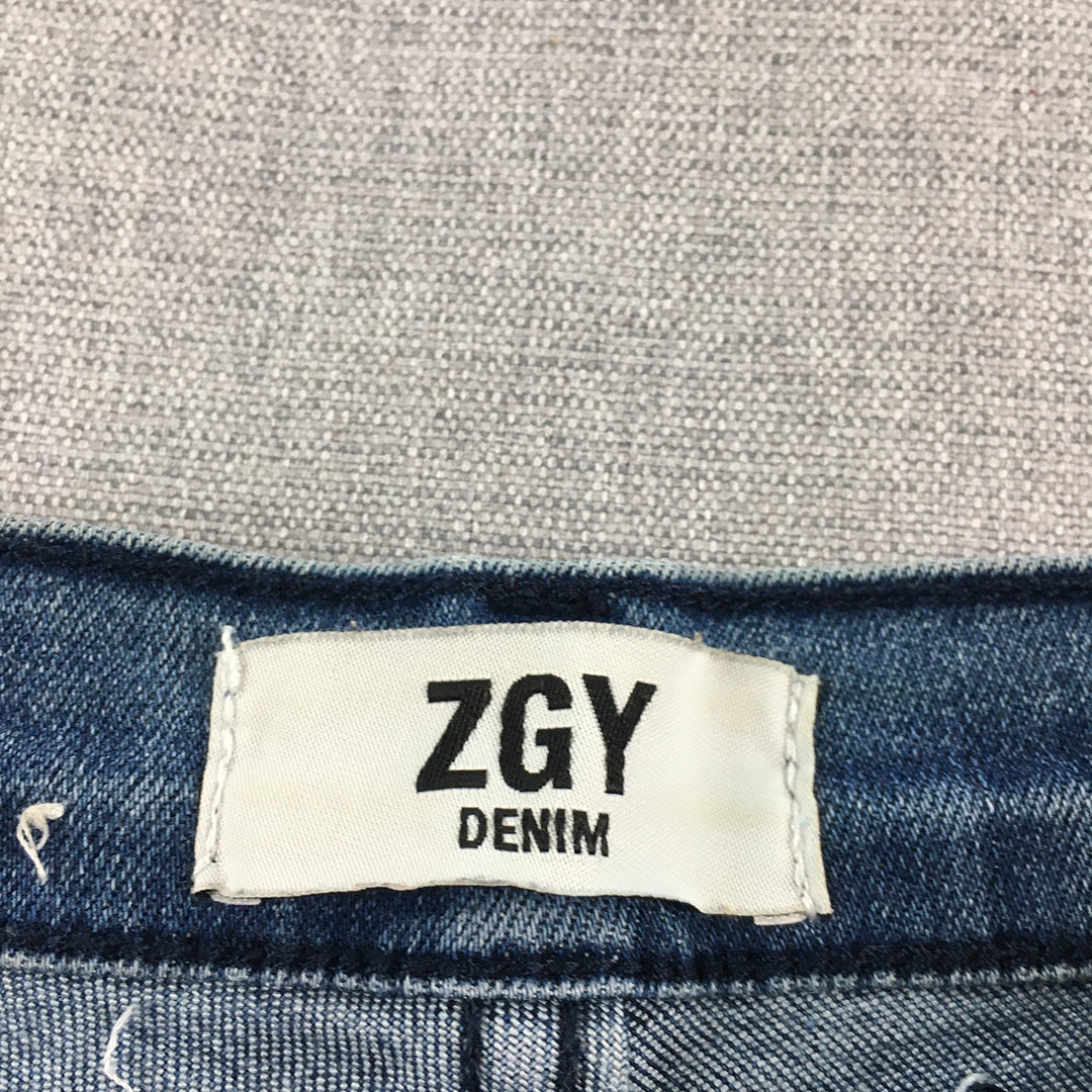 Ziggy Denim Womens Skinny Jeans Size 25 Blue Pockets Light Wash