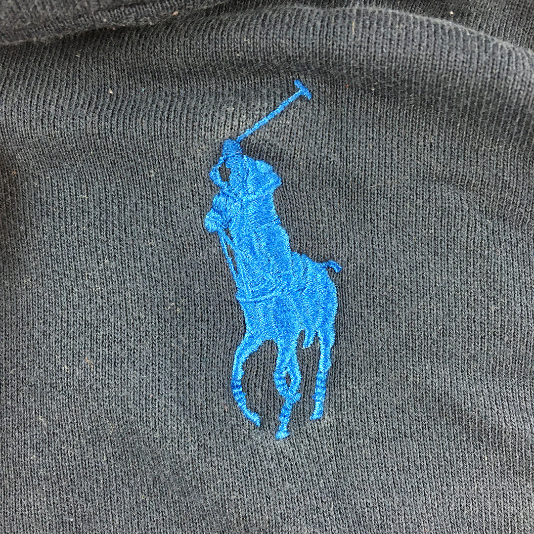 Polo Ralph Lauren Kids Boys Hoodie Sweater Size 5 Blue Big Pony Logo Jumper