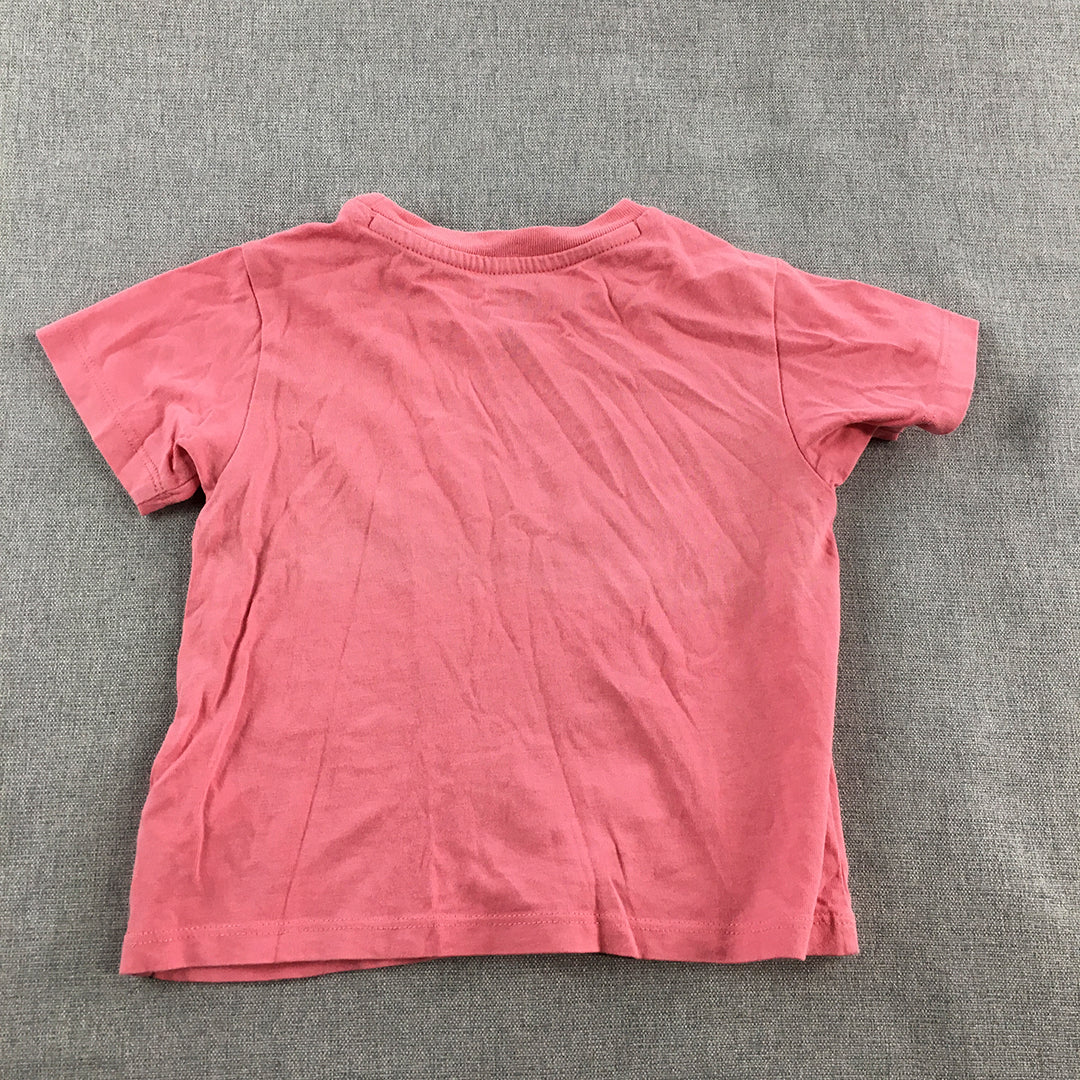 Polo Ralph Lauren Kids Girls Top Size 2 Baby Toddler Pink Big Pony T-Shirt