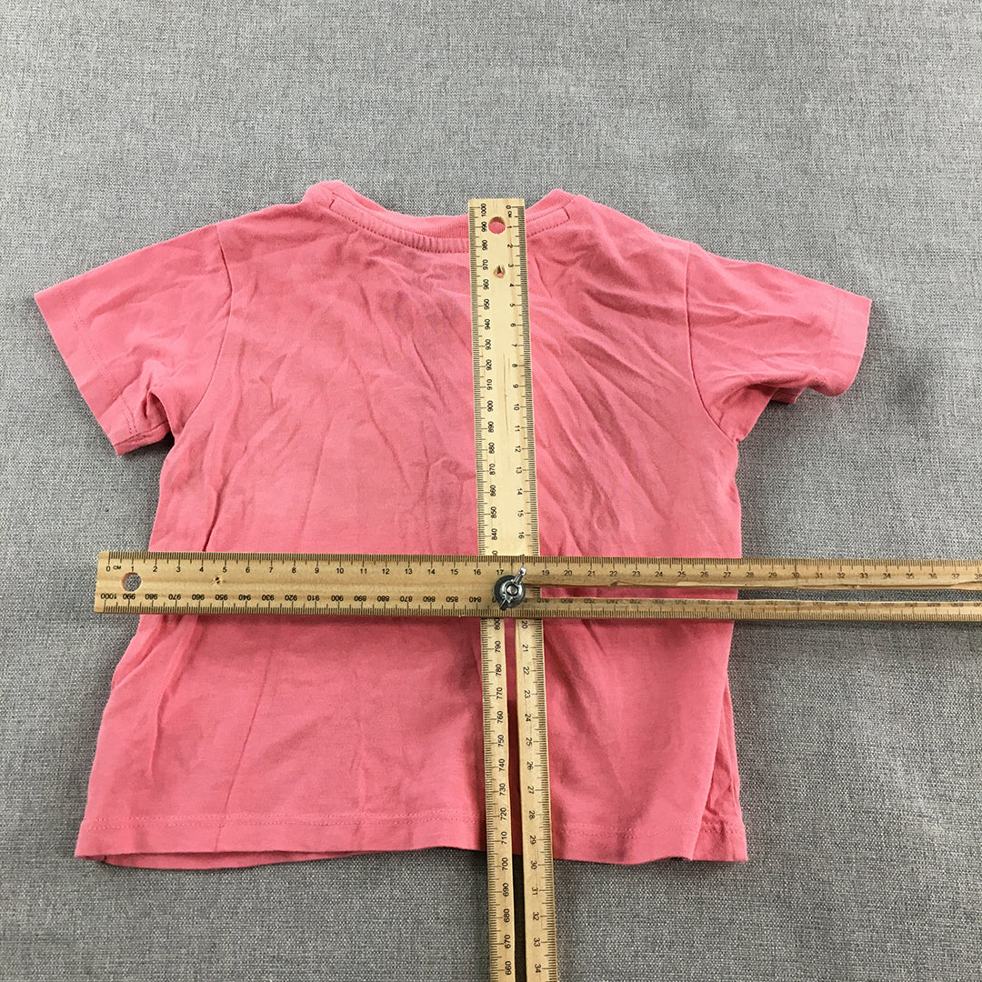 Polo Ralph Lauren Kids Girls Top Size 2 Baby Toddler Pink Big Pony T-Shirt