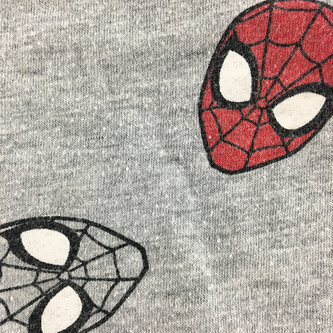 Spiderman Kids Boys T-Shirt Size 6 Grey Short Sleeve Top Marvel