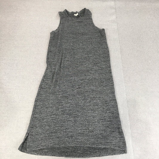 Insight Womens Knit Dress Size 6 Grey Sleeveless A-Line Midi