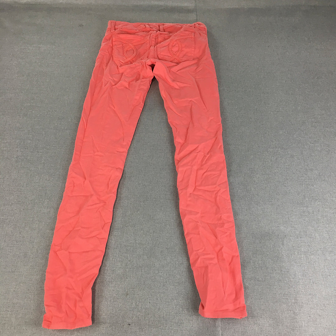 Bardot Womens Jeans Size 6 (W28 x L32) Pink Denim Skinny Stretch