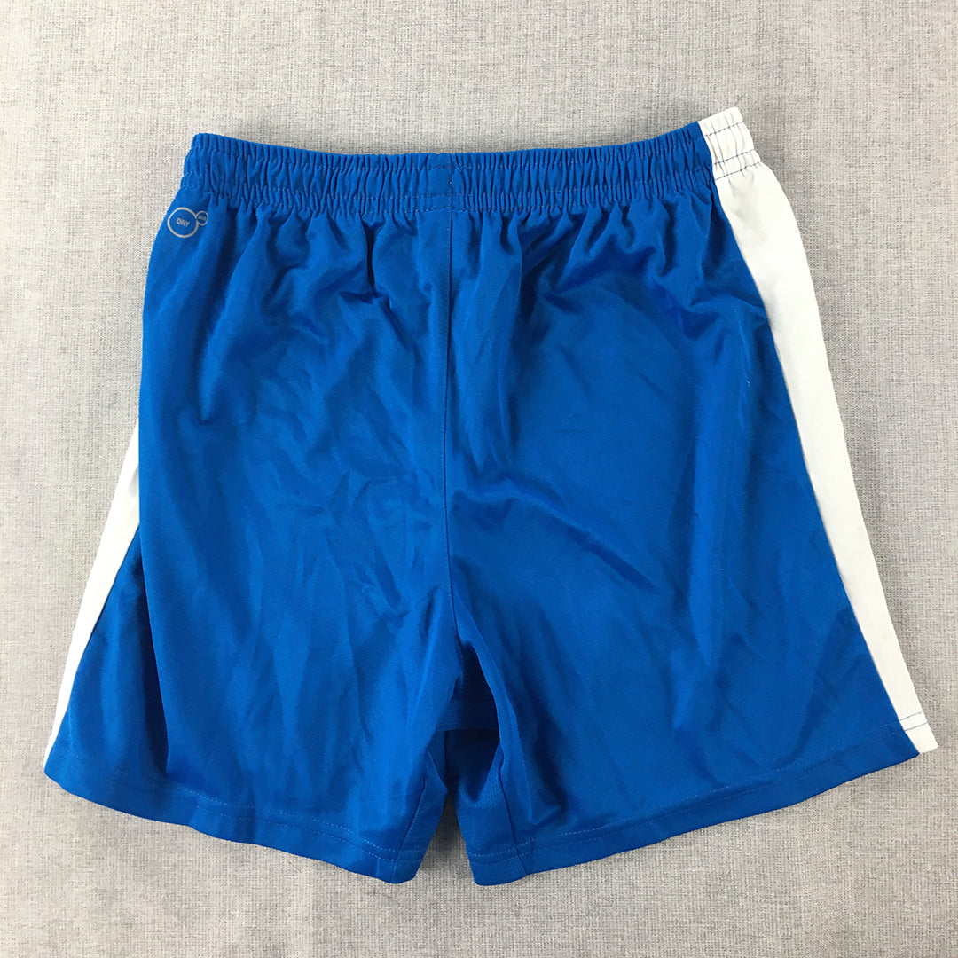 Puma Kids Boys Shorts Size 14 - 16 Years Blue Logo Elastic Waist