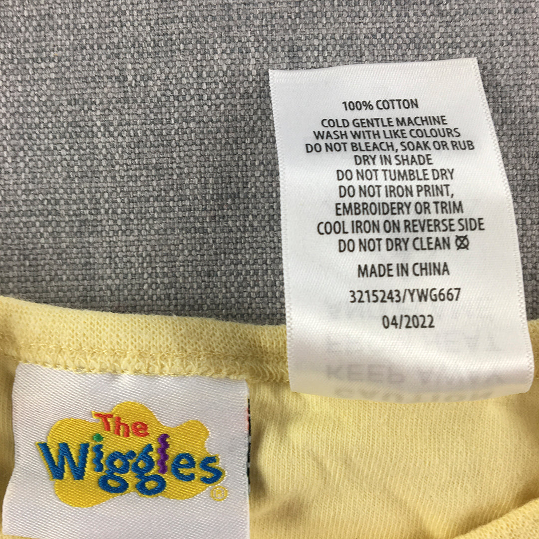 The Wiggles Kids Girls Top Size 3 Yellow Long Sleeve Pullover Shirt