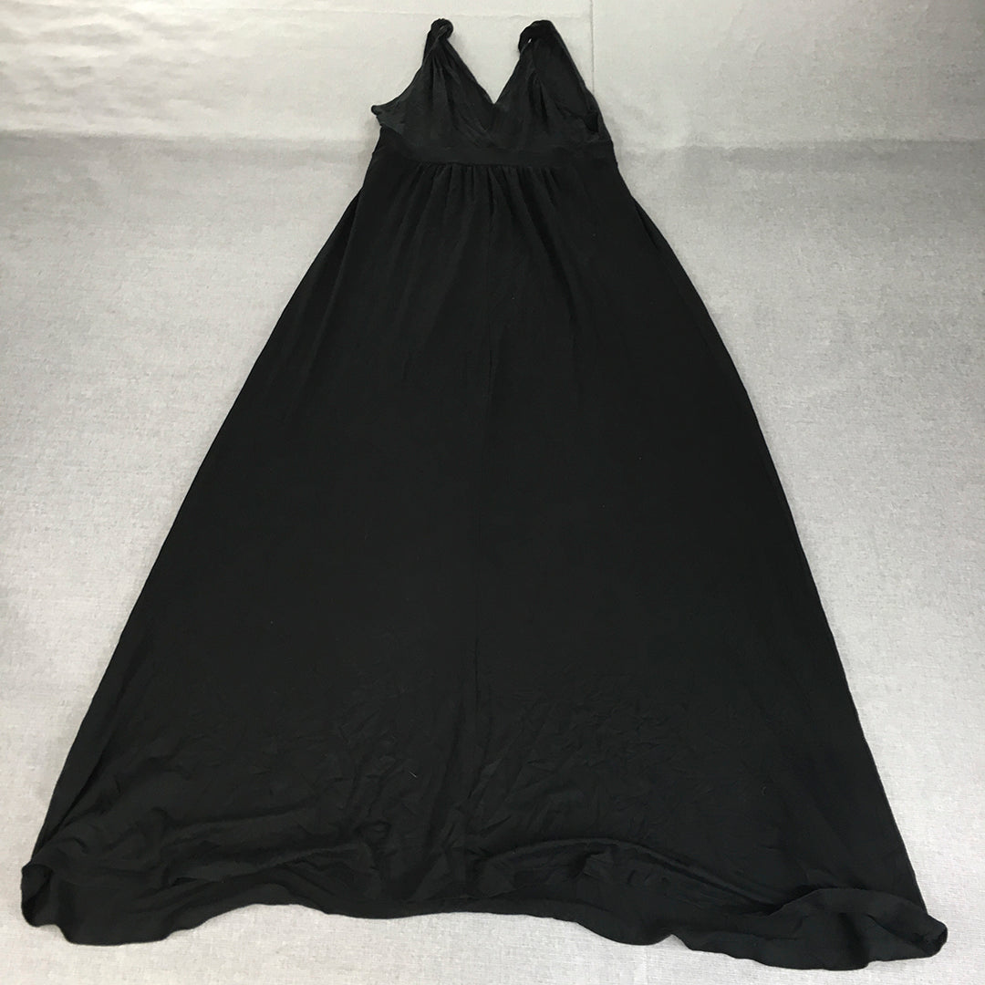 David Lawrence Womens A-Line Dress Size S Black Pleated Sleeveless Knee Length