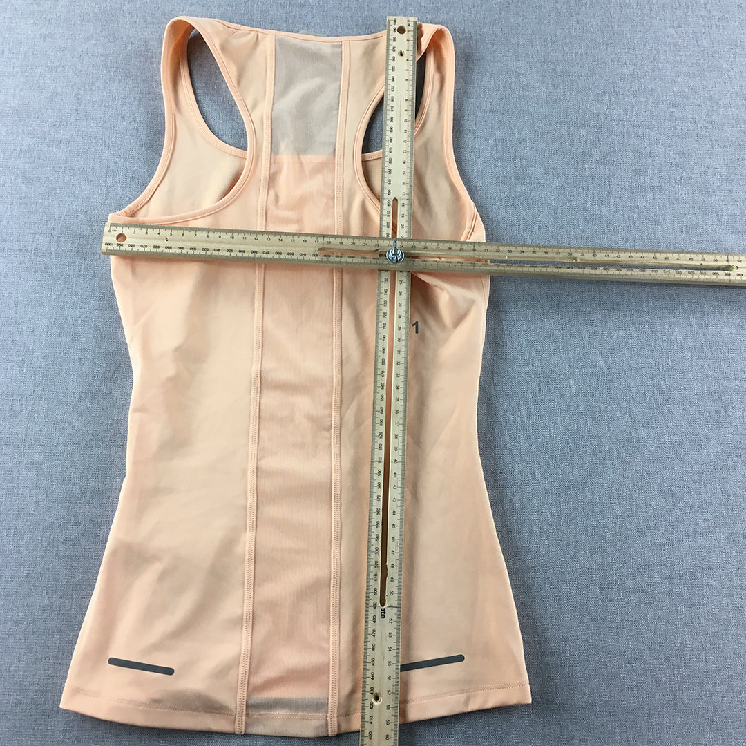 Asics Womens Tank Top Size XS Peach Pink D1 Sleeveless Shirt