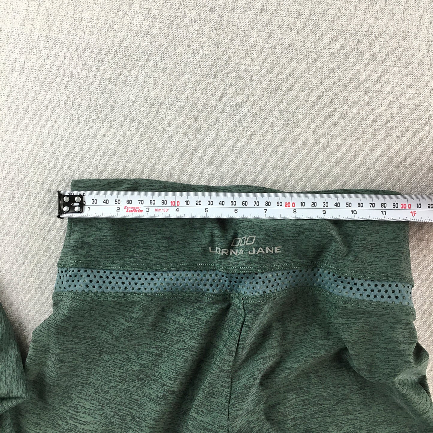 Lorna Jane Womens Leggings Size M Green 3/4 Length