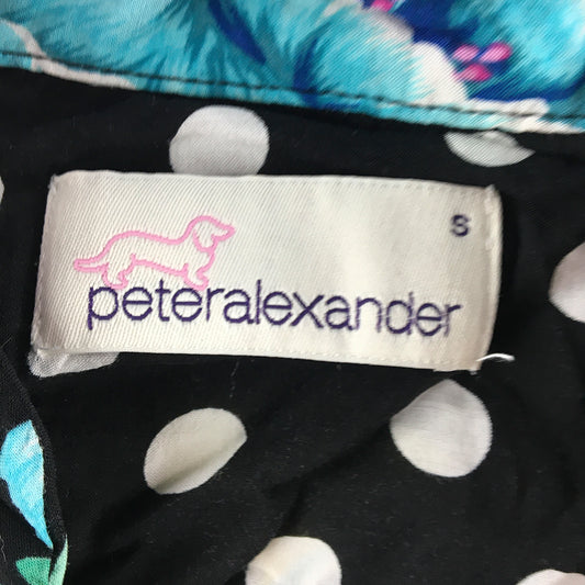 Peter Alexander Womens Sleep Shirt Size S Black Pink Blue Green Floral Pajama