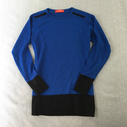 Baarcalona Womens Wool Sweater Size M Blue Knit Pullover Jumper