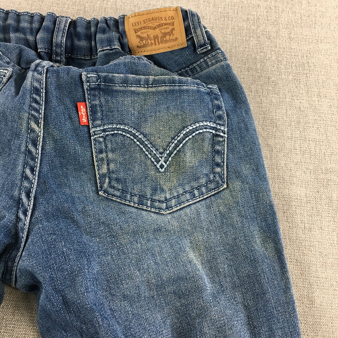 Levi's Kids Girls Jeans Size 10 Blue Skinny Pockets Denim