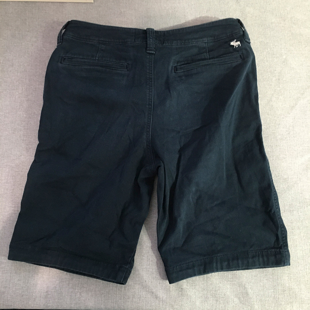 Abercrombie & Fitch Kids Boys Chino Shorts Youth Size XL (15 - 16) Dark Blue