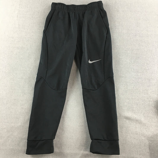 Nike Kids Girls Tracksuit Pants Size M Black Embroidered Logo Jogger