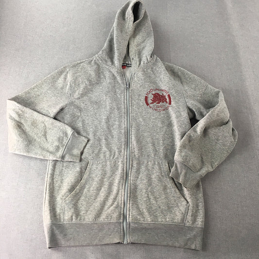 Ecko Unltd. Mens Hoodie Jacket Size S Grey Zip-Up Pockets Windbreaker Coat