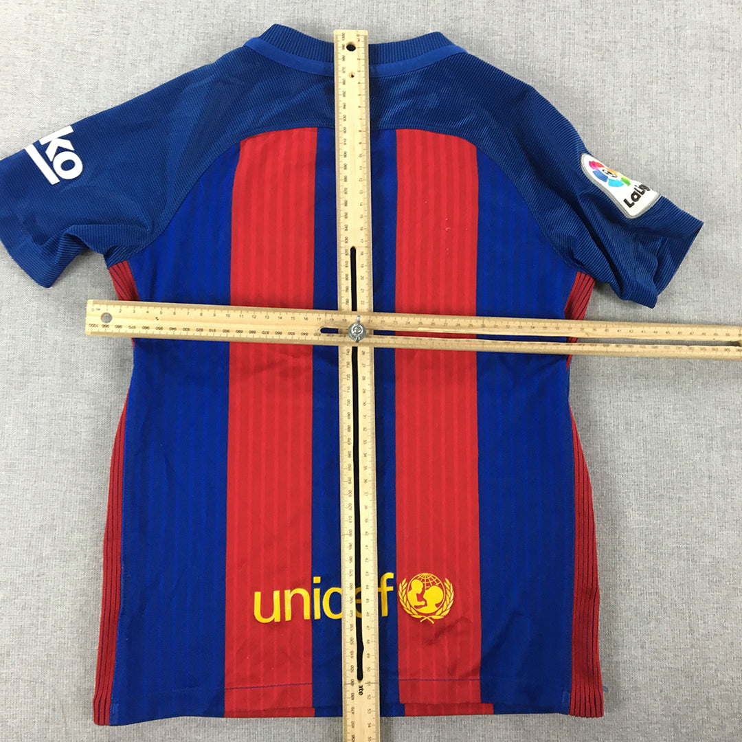 FC Barcelona 2016 - 2017 Kids Boys Jersey Youth Size S Nike Home Shirt Kit