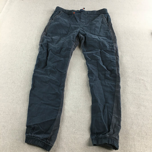 Zara Kids Boys Jogger Pants Size 13 - 14 Blue Elastic Waist Pockets