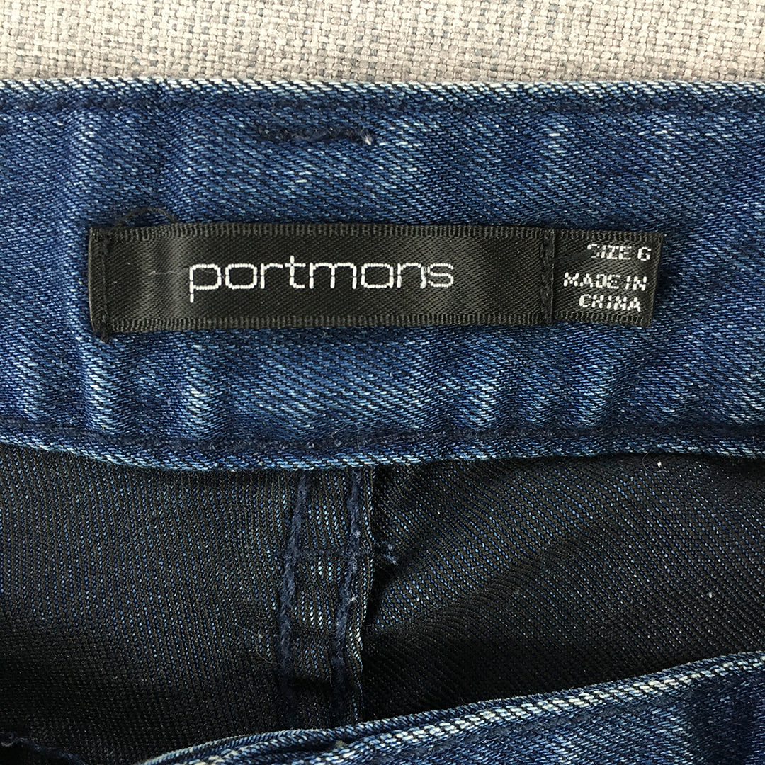 Portmans Womens Skinny Jeans Size 6 (W25 - L32) Blue Denim