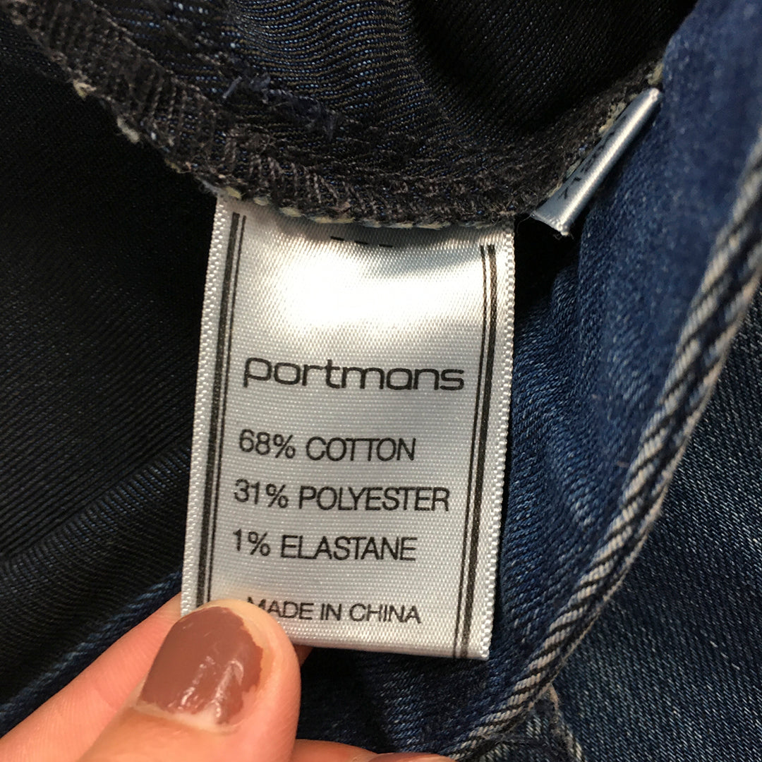 Portmans Womens Skinny Jeans Size 6 (W25 - L32) Blue Denim