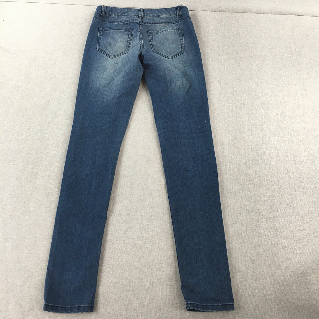 Portmans Womens Skinny Jeans Size 6 (W25 - L32) Blue Denim