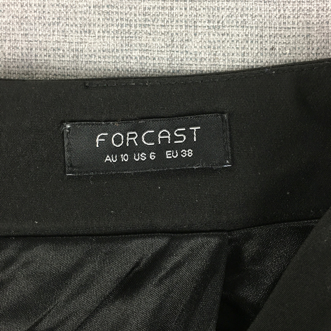 Forcast Womens Pencil Skirt Size 10 Black Straight Midi