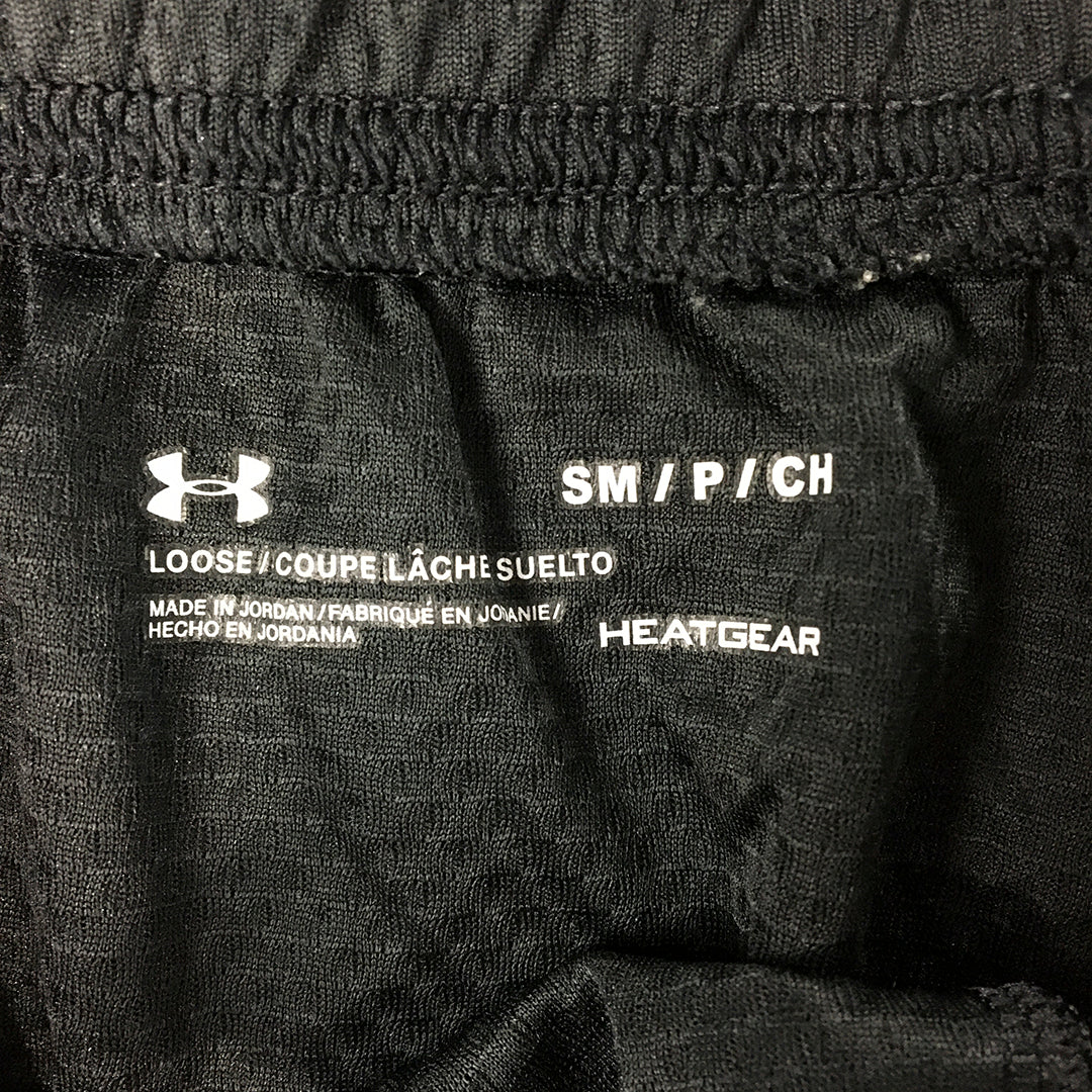 Under Armour Womens Shorts Size S Black Logo Elastic Waist Running Gym