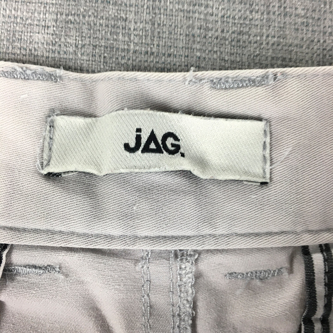 Jag Mens Chino Shorts Size 34 Grey Pockets Casual Walking