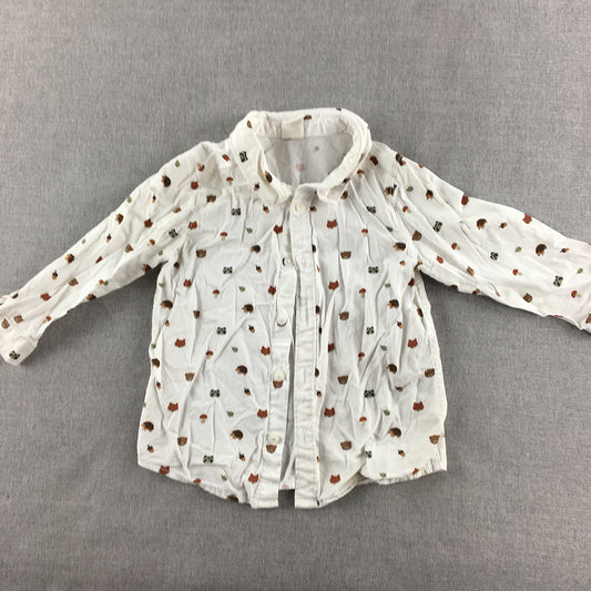 H&M Baby Boys Shirt Size 12 - 18 Months (1) Toddler Long Sleeve Button-Up