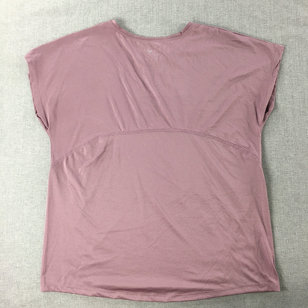 Primark Womens Workout T-Shirt Size S (10) Pink Short Sleeve Top