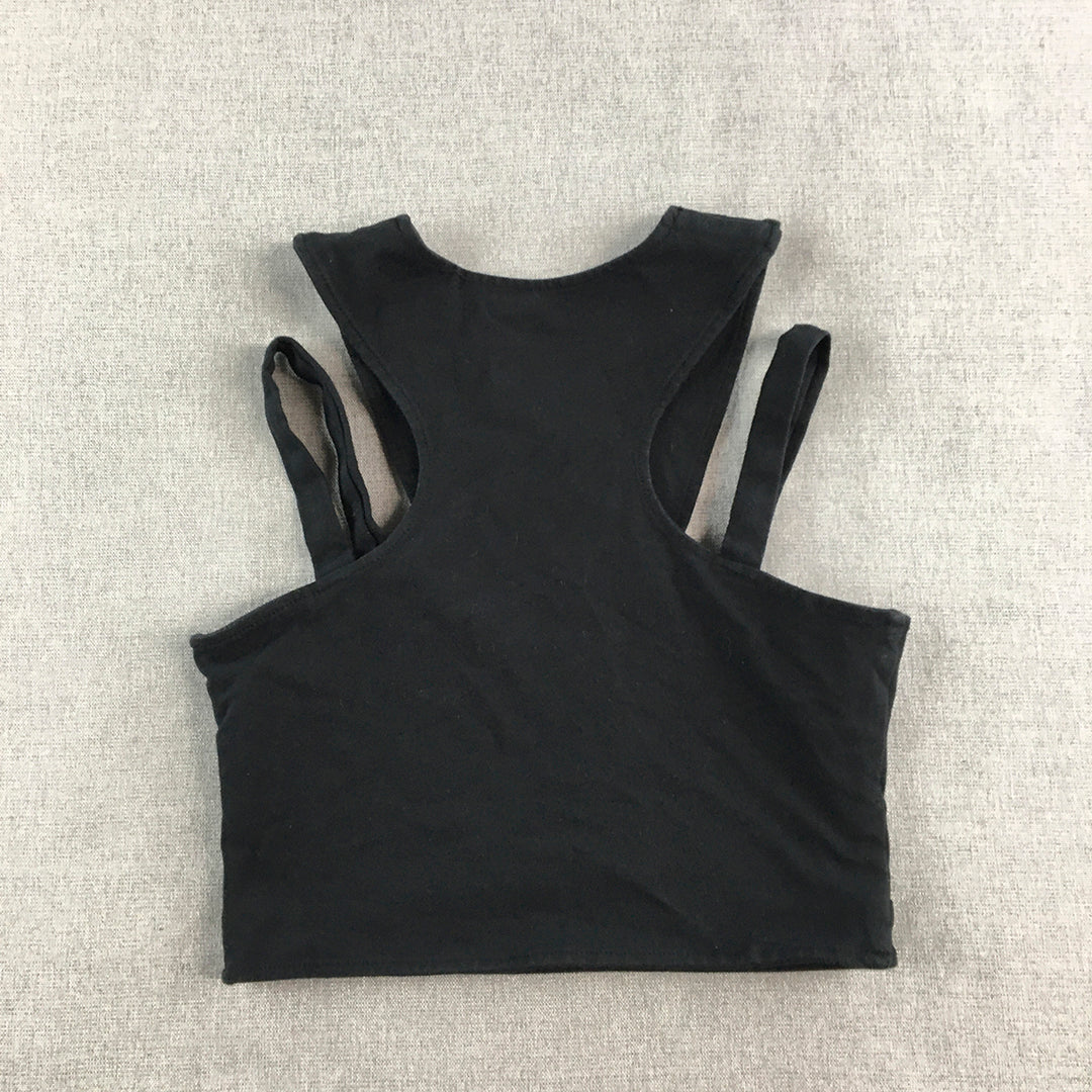 State Of Georgia By Georgia Hall Womens Top Size 8 Black Stretch Sleeveless