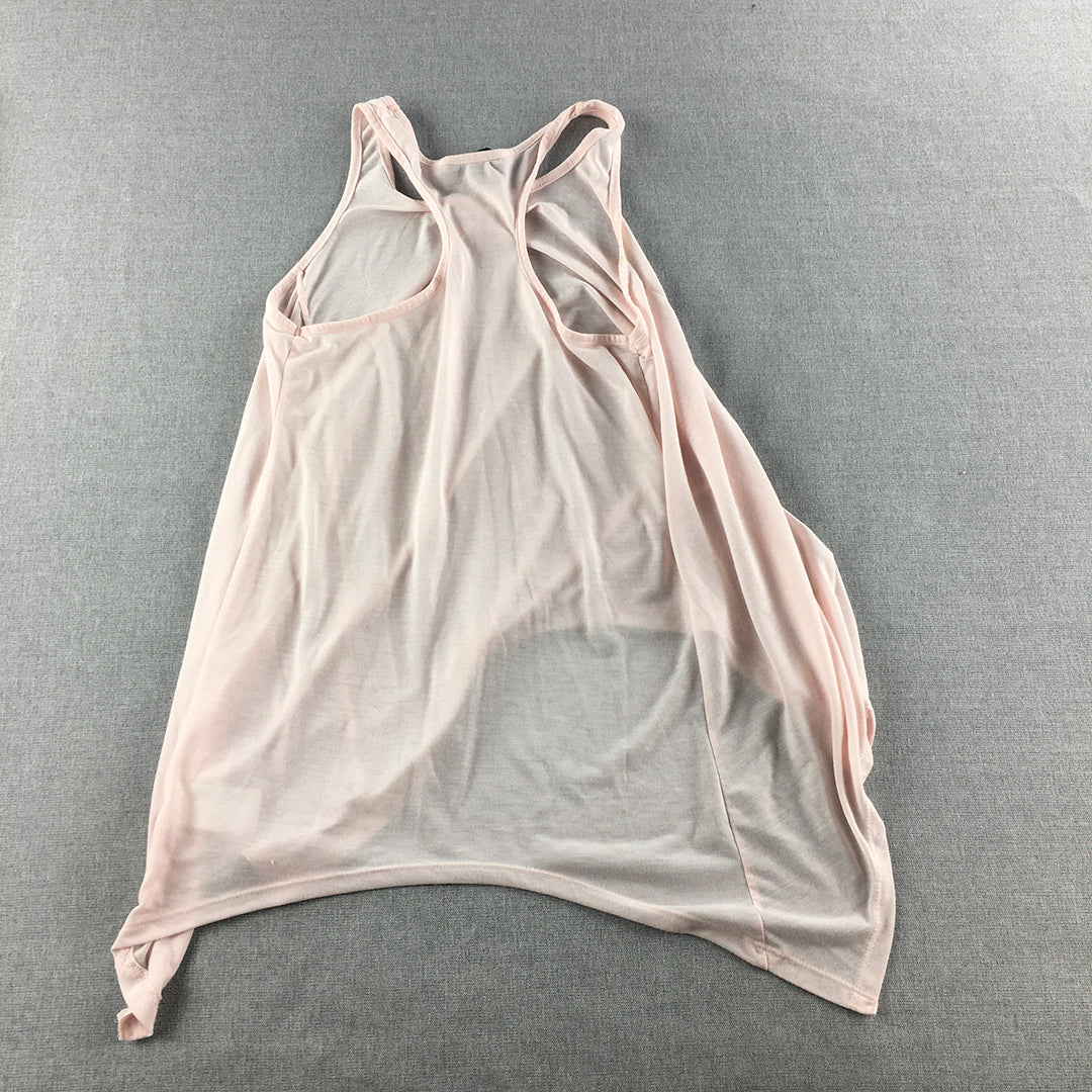 H&M Womens Tank Top Size S Pink Sleeveless Singlet Shirt