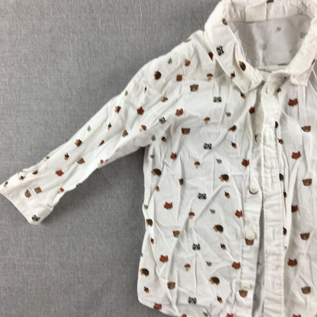 H&M Baby Boys Shirt Size 12 - 18 Months (1) Toddler Long Sleeve Button-Up