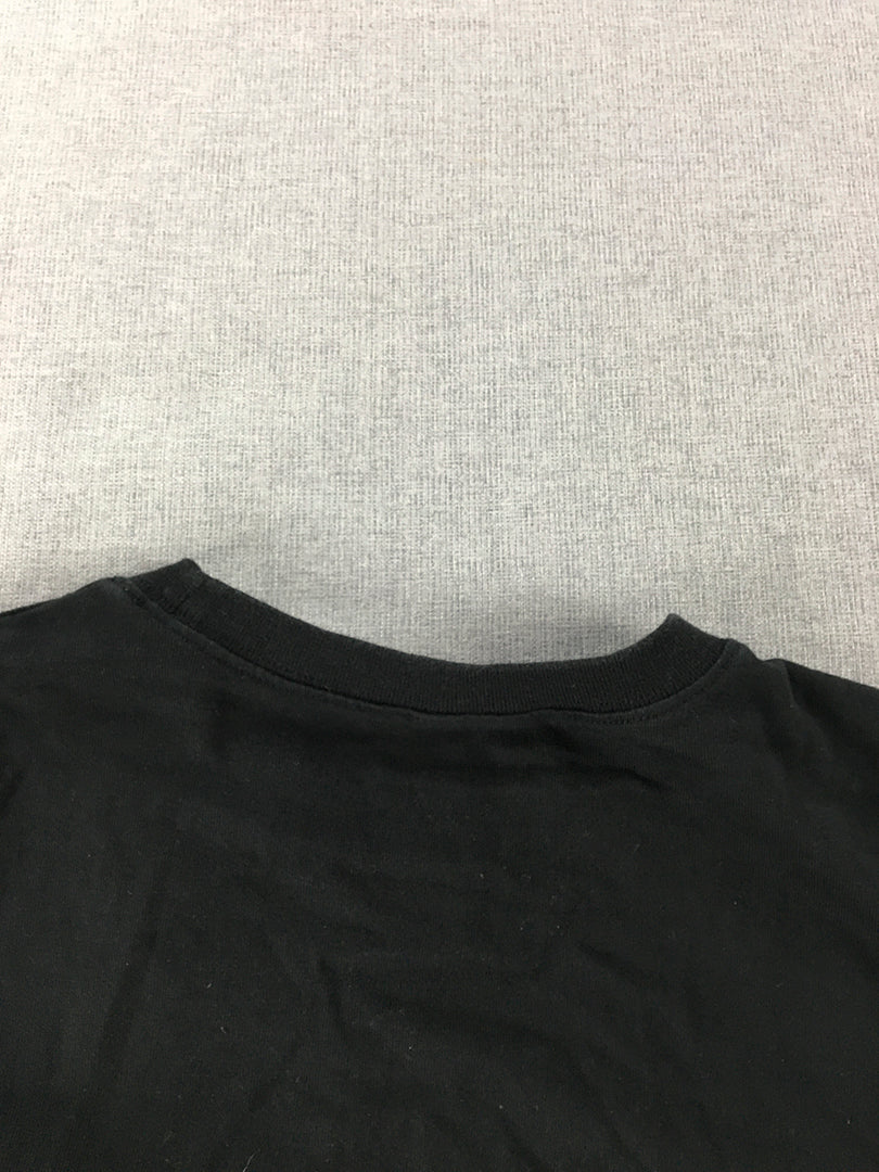 Uniqlo Womens T-Shirt Size S Black Crew Neck Short Sleeve Top