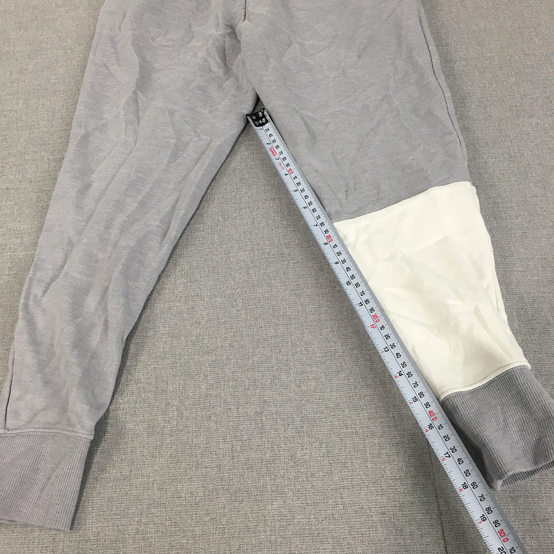 Under Armour Kids Girls Tracksuit Pants Youth Size M Grey Pink Logo Jogger