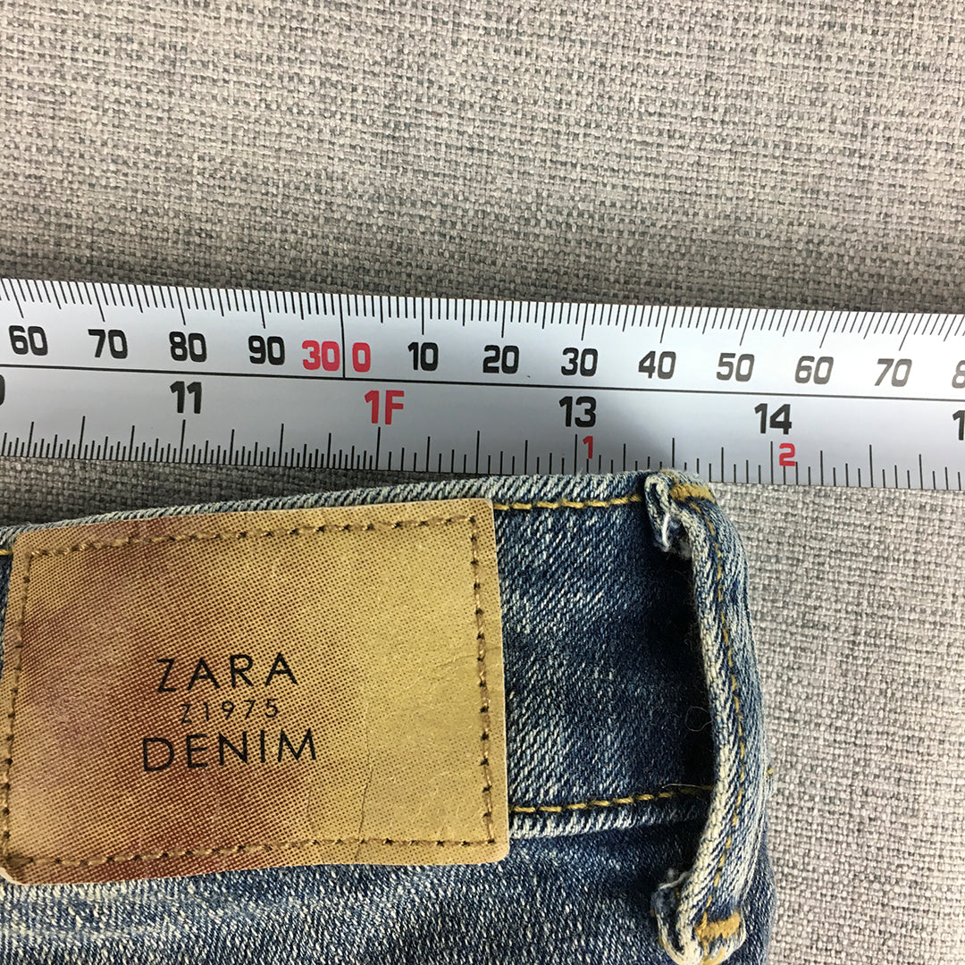 Zara Womens Skinny Jeans Size 6 (W27 x L27) Blue Light Wash Denim