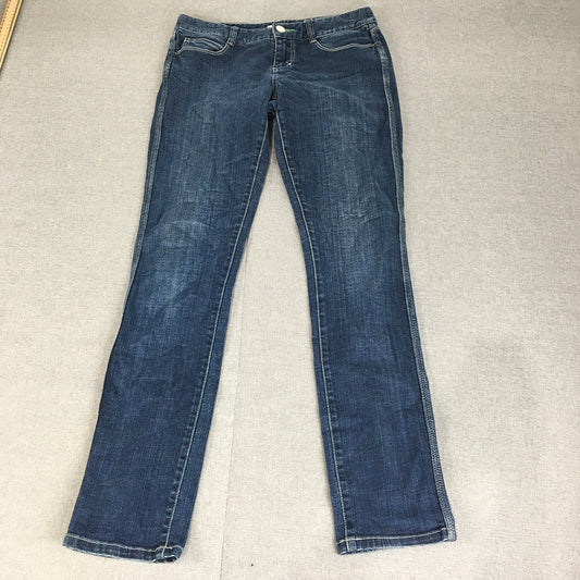 Just Jeans Womens Skinny Jeans Size 11 (W30 x L31) Blue Dark Wash Denim