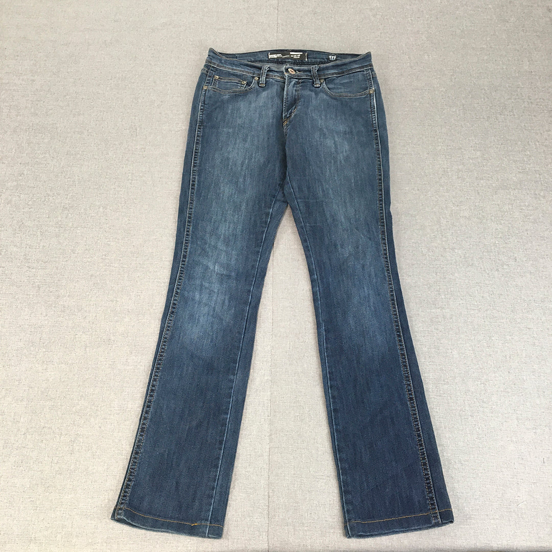 Lee Womens Skinny Jeans Size 10 Blue High Rise Stretch Denim