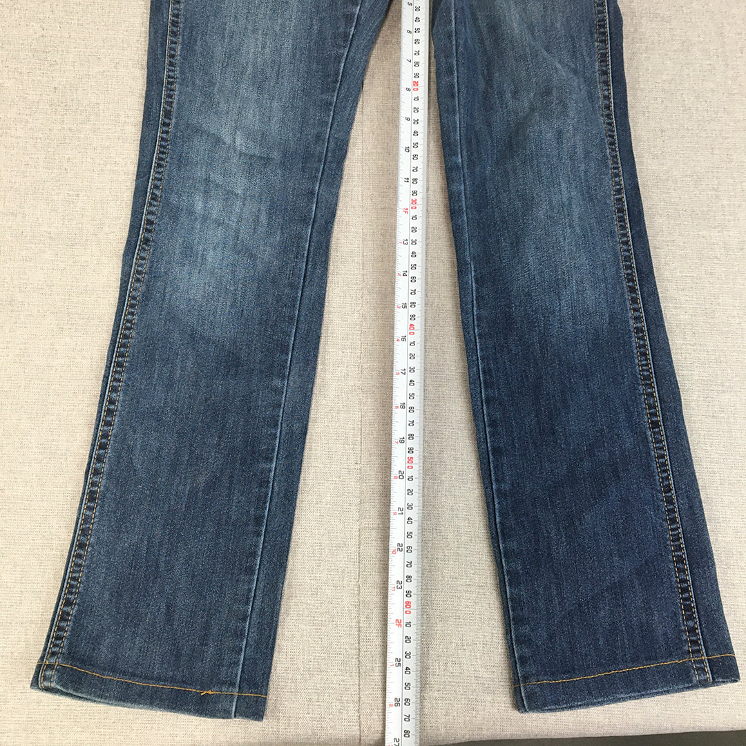 Lee Womens Skinny Jeans Size 10 Blue High Rise Stretch Denim