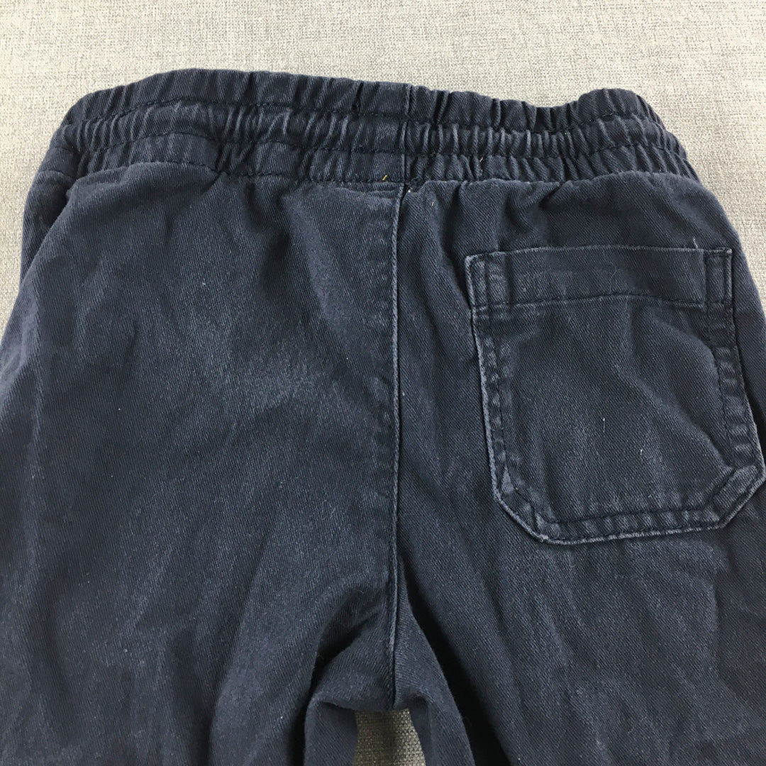 H&M Kids Boys Jogger Pants Size 2 - 3 Years Toddler Drawstring Pockets Blue