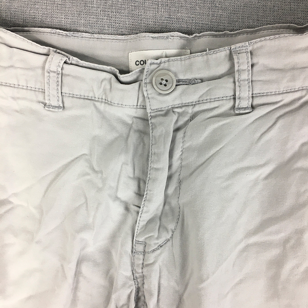 Country Road Kids Boys Chino Shorts Size 8 Grey Pockets