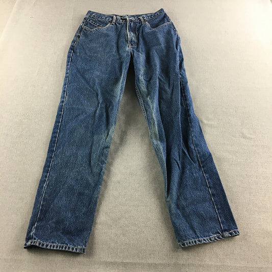 Apple Mint Womens Jeans Size 28 (W28 x L28) Blue Straight Leg Denim Applemint