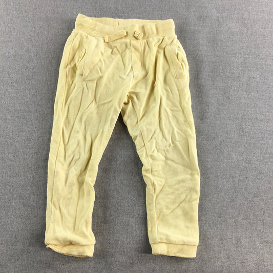 Seed Heritage Kids Girls Jogger Pants Size 3 Yellow Drawstring Pockets