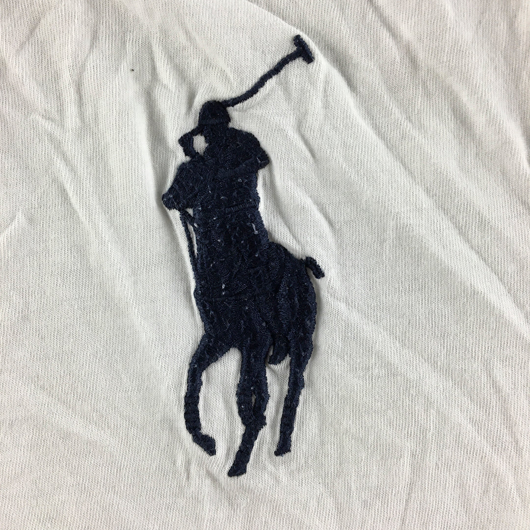 Polo Ralph Lauren Kids Boys T-Shirt Size S (8 Years) White Big Pony Logo Tee